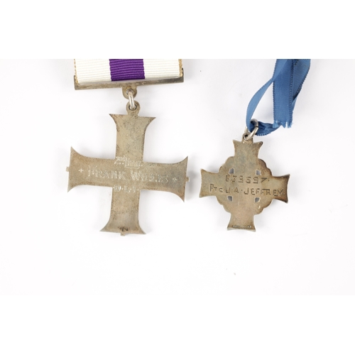 850 - A MILITARY CROSS MEDAL AND A CANADIAN MEMORIAL CROSS. The Military Cross presented to 2nd Lieutenant... 