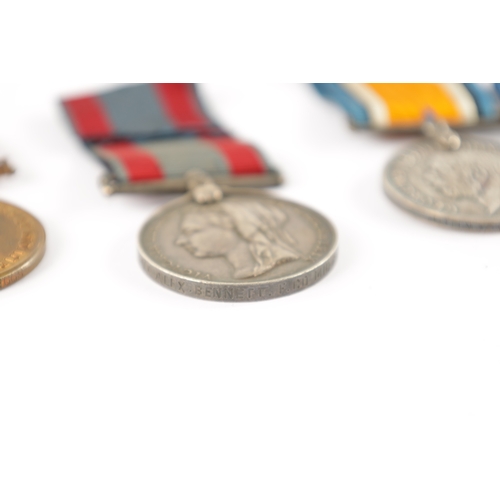 853 - A COLLECTION OF FIVE WAR MEDALS comprising of a British War Medal, and a Mercantile Marine Medal bot... 