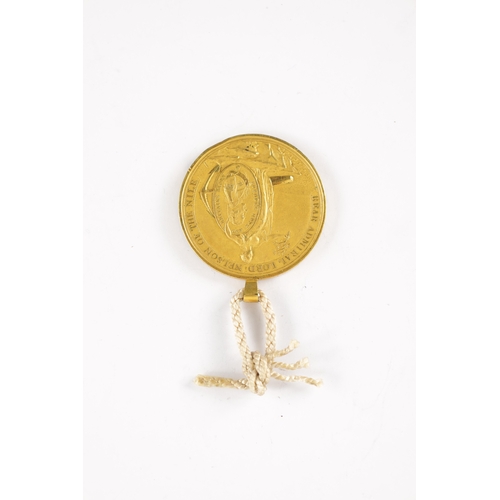 856 - A GILT BRONZE ALEXANDER DAVISON’S MEDAL OF THE NILE 1798 inscription ‘A TRIBUTE OF REGARD FROM ALEXR... 