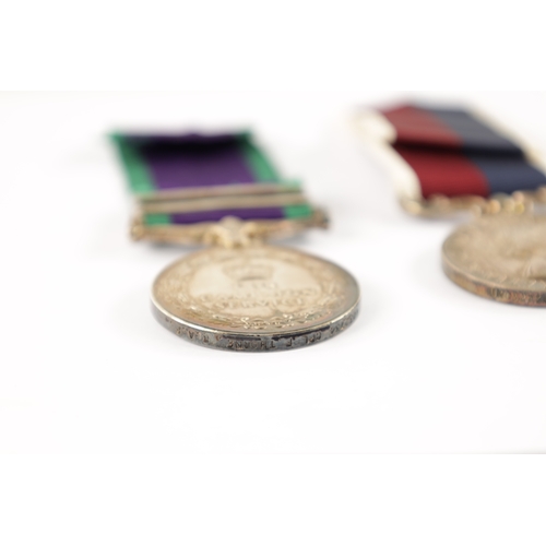 859 - A PAIR OF ROYAL AIR FORCE SERVICE MEDALS both presented to F. THORNE. R.A.F. 4032734. One as a Corpo... 