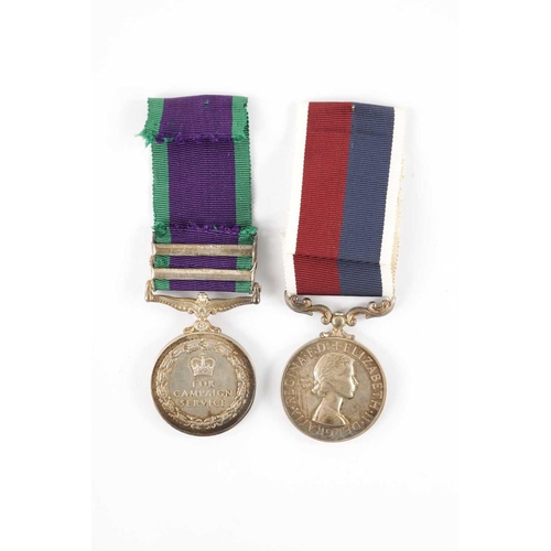 859 - A PAIR OF ROYAL AIR FORCE SERVICE MEDALS both presented to F. THORNE. R.A.F. 4032734. One as a Corpo... 