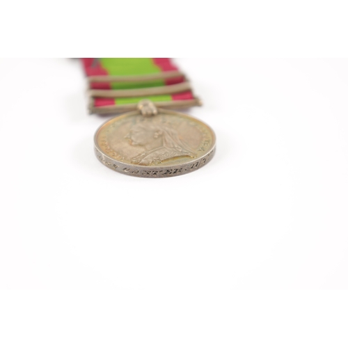 863 - THE AFGHANISTAN MEDAL WITH TWO CLASPS presented to 1614. SERGEANT JOHN CARTER. 11. 9TH. BDER. A., tw... 