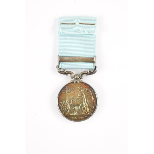 867 - AN ARMY OF INDIA MEDAL 1799-1826, WITH ‘AVA’ CLASP presented to LIEUT. J. T. PAULSON. For service in... 