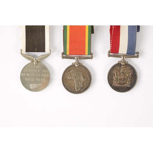 871 - A COLLECTION OF SEVEN WW2 SERVICE MEDALS for New Zealand, unnamed, South Africa, unnamed, India, unn... 