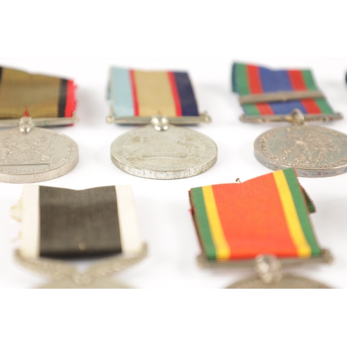 871 - A COLLECTION OF SEVEN WW2 SERVICE MEDALS for New Zealand, unnamed, South Africa, unnamed, India, unn... 