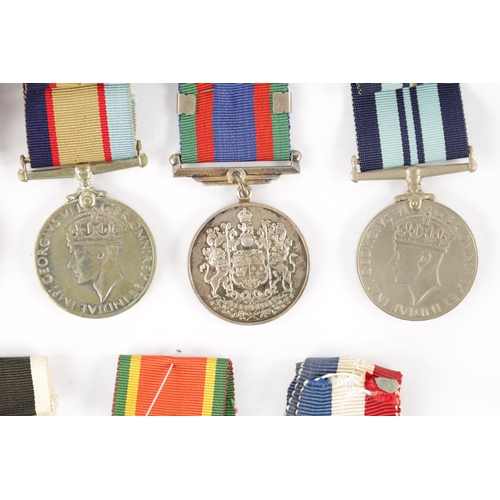 871 - A COLLECTION OF SEVEN WW2 SERVICE MEDALS for New Zealand, unnamed, South Africa, unnamed, India, unn... 