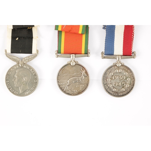 871 - A COLLECTION OF SEVEN WW2 SERVICE MEDALS for New Zealand, unnamed, South Africa, unnamed, India, unn... 