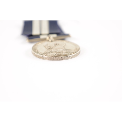 874 - A WW2 DISTINGUISHED SERVICE MEDAL presented to 276758 J. ROBERTSON, CH.STO. H.M.S. LEDA. MINESWEEPER... 