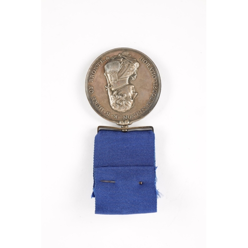 875 - A MATHEW BOULTON’S TRAFALGAR MEDAL 1805 depicting the bust of Nelson, on reverse the battle of trafa... 