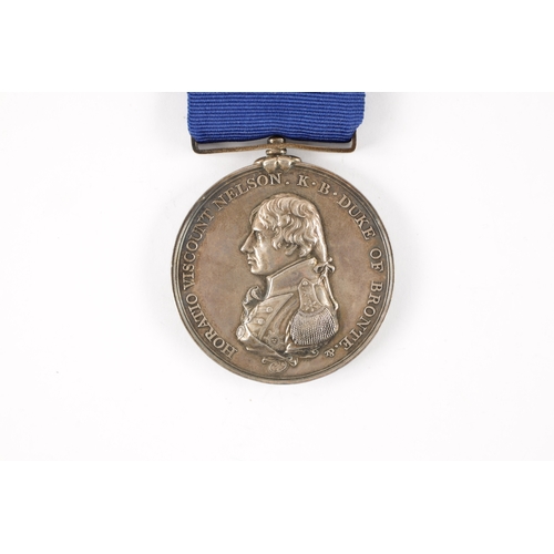 875 - A MATHEW BOULTON’S TRAFALGAR MEDAL 1805 depicting the bust of Nelson, on reverse the battle of trafa... 