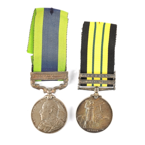 883 - AFRICAN GENERAL SERVICE MEDAL 1902-56, AND AN INDIAN GENERAL SERVICE MEDAL 1908 the African medal pr... 