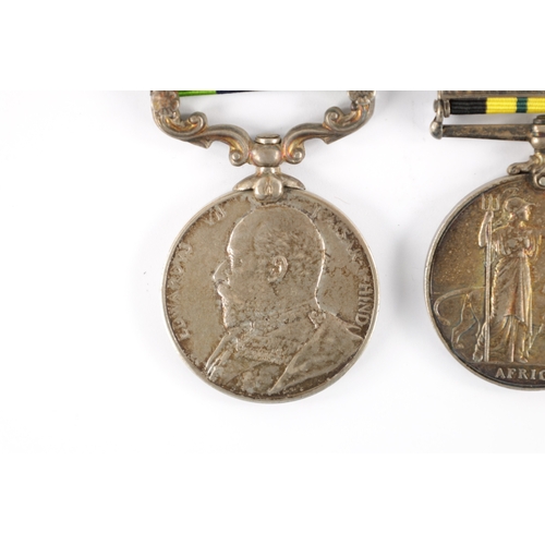 883 - AFRICAN GENERAL SERVICE MEDAL 1902-56, AND AN INDIAN GENERAL SERVICE MEDAL 1908 the African medal pr... 