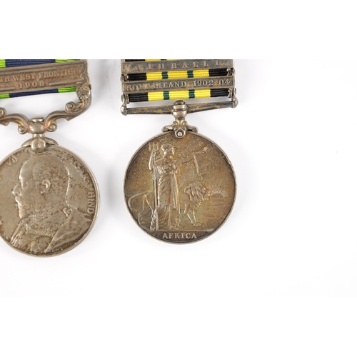 883 - AFRICAN GENERAL SERVICE MEDAL 1902-56, AND AN INDIAN GENERAL SERVICE MEDAL 1908 the African medal pr... 