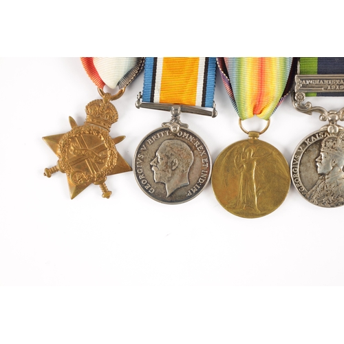 884 - A GROUP OF SIX WW1 MEDALS presented to 10935 PTE. W.H. TINDLE. DURH. L.I. (6)