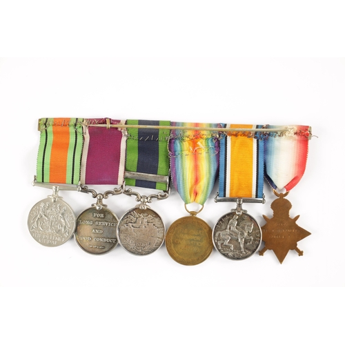 884 - A GROUP OF SIX WW1 MEDALS presented to 10935 PTE. W.H. TINDLE. DURH. L.I. (6)