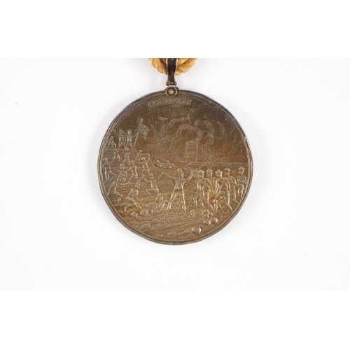 887 - AN HONOURABLE EAST INDIA COMPANY SILVER MEDAL 1811. With suspension loop and yellow cord (49mm diame... 