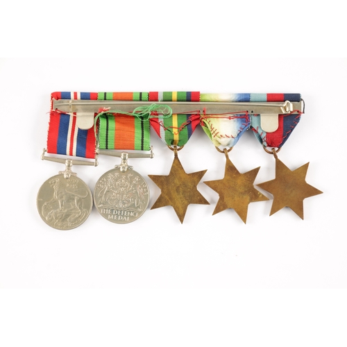 892 - A GROUP OF FIVE WW2 MEDALS comprising of a 1939-45 Star, The Atlantic Star with France and Germany c... 