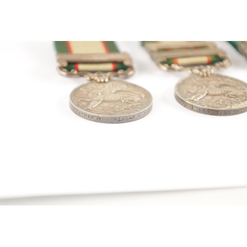 894 - THREE INDIAN GENERAL SERVICE MEDALS 1936-39 all three with NORTH WEST FRONTIER clasps presented to '... 