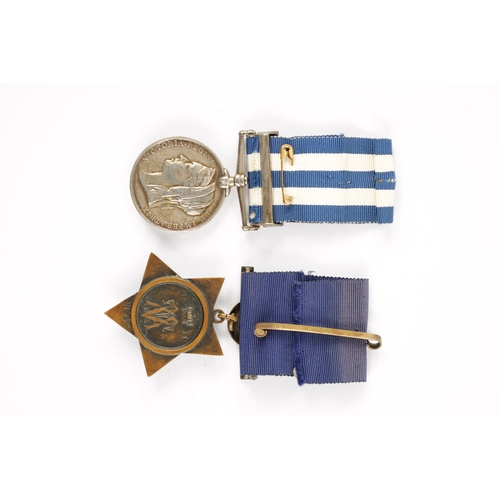 897 - EGYPT AND SUDAN 1882-89 MEDAL AND A KHEDIVE STAR 1884-6 the Egypt and Sudan medal presented to C. FE... 