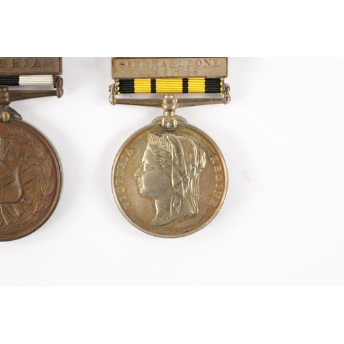 904 - ASHANTEE MEDAL AND A NIGERIA MEDAL the Ashantee medal presented to 642 PTE. JAMES MOMO. W.A.R. With ... 