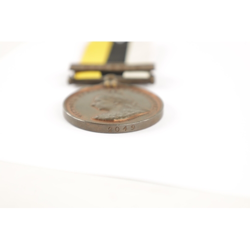 904 - ASHANTEE MEDAL AND A NIGERIA MEDAL the Ashantee medal presented to 642 PTE. JAMES MOMO. W.A.R. With ... 