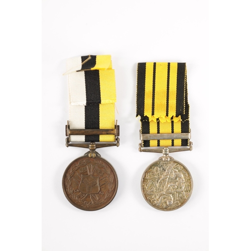 904 - ASHANTEE MEDAL AND A NIGERIA MEDAL the Ashantee medal presented to 642 PTE. JAMES MOMO. W.A.R. With ... 