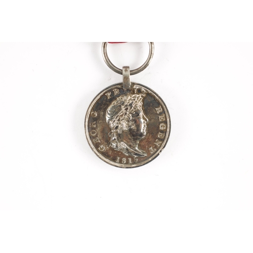 909 - A HANOVERIAN MEDAL FOR WATERLOO 1815 presented to SOLDAT CHRISTIAN KLAPPROTH, LANDWEHR. BAT. OSTEROD... 