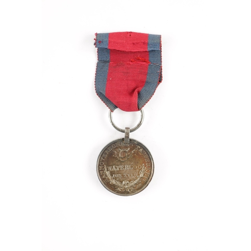 909 - A HANOVERIAN MEDAL FOR WATERLOO 1815 presented to SOLDAT CHRISTIAN KLAPPROTH, LANDWEHR. BAT. OSTEROD... 