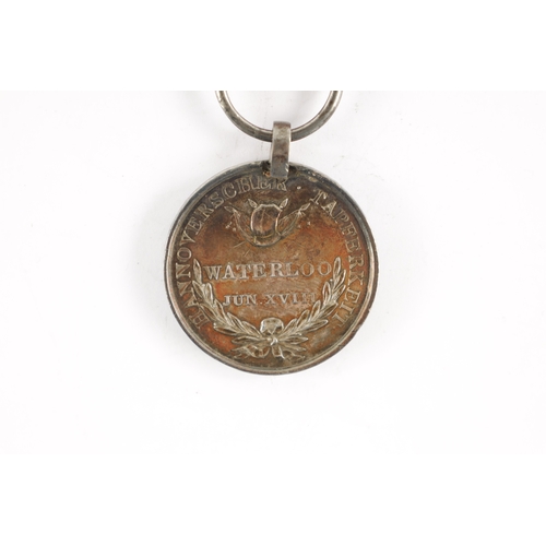 909 - A HANOVERIAN MEDAL FOR WATERLOO 1815 presented to SOLDAT CHRISTIAN KLAPPROTH, LANDWEHR. BAT. OSTEROD... 