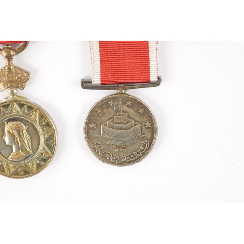 911 - ABYSSINIA WAR MEDAL 1867-68. AND A SILVER JEAN D’ACRE unnamed (2)