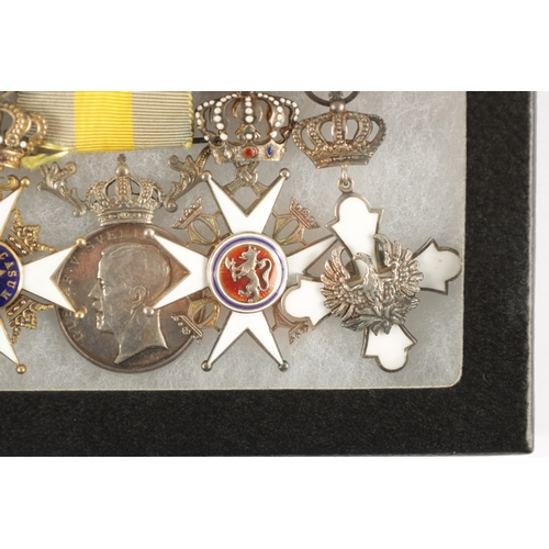 913 - A GROUP OF FOUR COMMANDER'S MEDALS comprising of Swedish Order of the North Star, Swedish Red Cross ... 