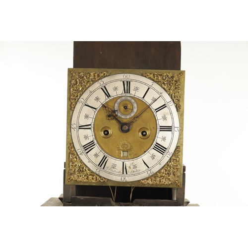 1205 - JOSEPH WINDMILLS, LONDON. A FINE EARLY 18TH CENTURY MARQUETRY EIGHT-DAY LONGCASE CLOCK the 11