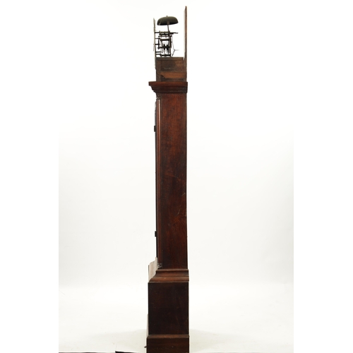 1231 - SAMUEL LOMAX, BLACKBURN. A MID 18TH CENTURY 30-HOUR LONGCASE CLOCK. The oak case with swan neck pedi... 