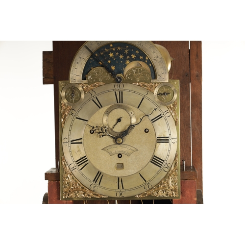 1239 - THOMAS HUNTER JUNIOR, LONDON. A FINE GEORGE III FIGURED MAHOGANY MUSICAL EIGHT-DAY LONGCASE CLOCK th... 