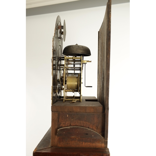 1245 - THOMAS CHILTON, LONDON. A MID-18TH CENTURY BURR WALNUT EIGHT-DAY LONGCASE CLOCK the 12