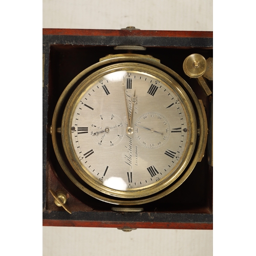 1254 - LITHERLAND, DAVIES & CO., LIVERPOOL. A SMALL MID 19TH CENTURY TWO-DAY MARINE CHRONOMETER the mahogan... 