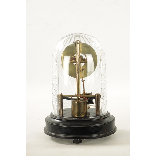 1269 - AN EARLY 20TH CENTURY FRENCH ELECTRIC BULLE MANTEL CLOCK having a silvered dial, the battery run mov... 