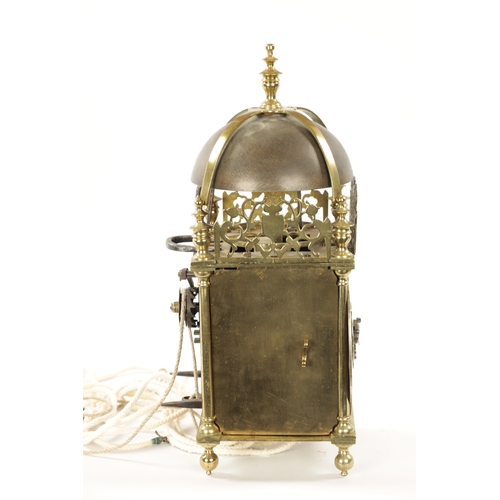 1290 - PETER CLOSON, NEARE HOLBORNE BRIDGE, FECIT. A RARE FIRST PERIOD 1630’S LANTERN CLOCK with a large be... 