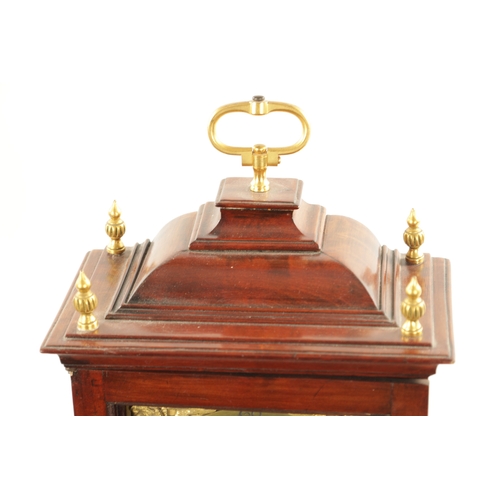 1311 - AN EARLY 18TH CENTURY CONTINENTAL MAHOGANY BRACKET CLOCK the 5 3/4