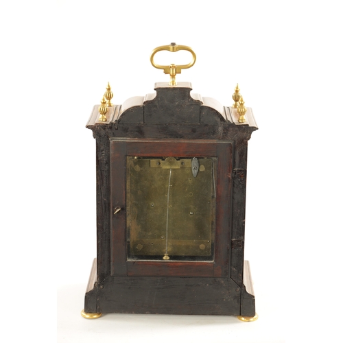 1311 - AN EARLY 18TH CENTURY CONTINENTAL MAHOGANY BRACKET CLOCK the 5 3/4