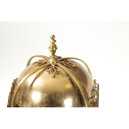 1317 - EUREKA CLOCK CO. LONDON. AN EARLY 20TH CENTURY LANTERN STYLE ELECTRIC MANTLE CLOCK the 7