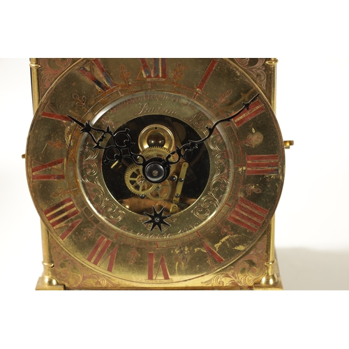 1317 - EUREKA CLOCK CO. LONDON. AN EARLY 20TH CENTURY LANTERN STYLE ELECTRIC MANTLE CLOCK the 7