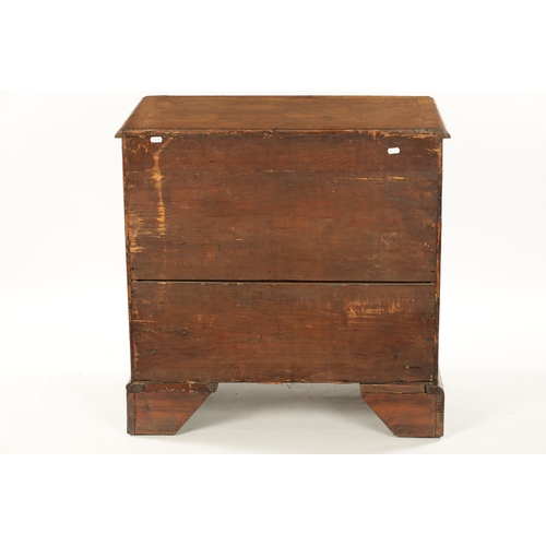 1489 - AN EARLY 18TH CENTURY WALNUT CHEST OF SMALL PROPORTIONS the finely coloured and patinated surface wi... 