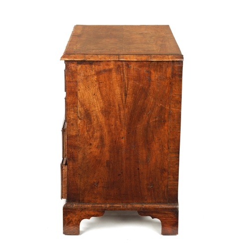 1489 - AN EARLY 18TH CENTURY WALNUT CHEST OF SMALL PROPORTIONS the finely coloured and patinated surface wi... 