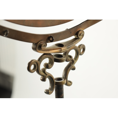 963 - A 20TH CENTURY BRASS ADJUSTABLE ORRERY (167cm high)