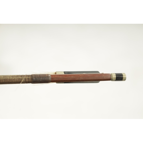 1103 - AN ANTIQUE VIOLIN BOW SIGNED TOURTE with ebony frog (69cm long)