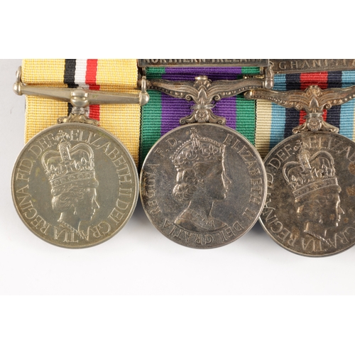 876 - A GROUP OF FIVE CAMPAIGN MEDALS presented to 24877882 CPL. A S SILBURN RLC. (5)