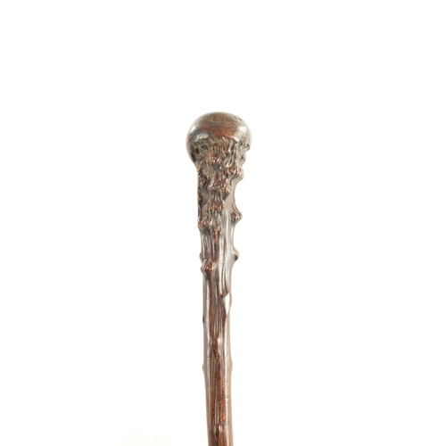 175 - A 19TH CENTURY FIJI ULA OR ZULU KNOBKERRIE the root wood club has good colour and patina. (61.5cm ov... 