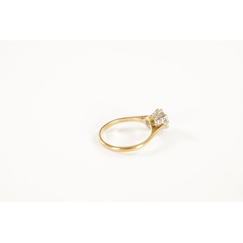 308 - AN 18CT GOLD DIAMOND SOLITAIRE RING The brilliant-cut diamond app. 1.8ct set in white gold eight cla... 