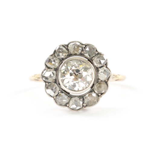 373 - AN 18CT GOLD DIAMOND SET RING With 1ct centre stone, total weight app. 2.2g. Ring size K/L. In Moroc... 